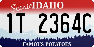 ID license plate 1T2364C