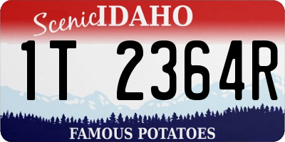 ID license plate 1T2364R