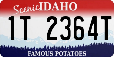ID license plate 1T2364T