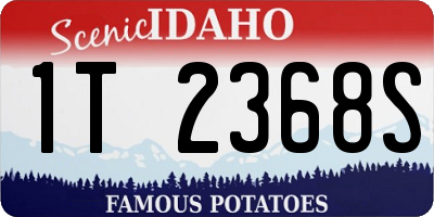 ID license plate 1T2368S