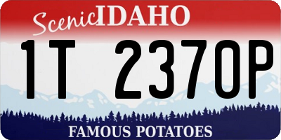 ID license plate 1T2370P