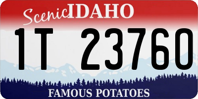 ID license plate 1T2376O