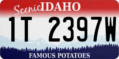 ID license plate 1T2397W
