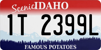 ID license plate 1T2399L