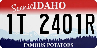 ID license plate 1T2401R