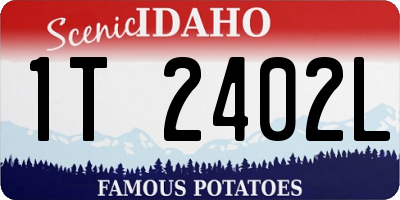 ID license plate 1T2402L