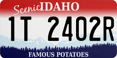 ID license plate 1T2402R