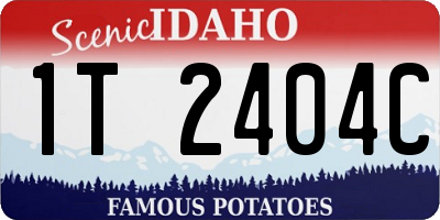 ID license plate 1T2404C