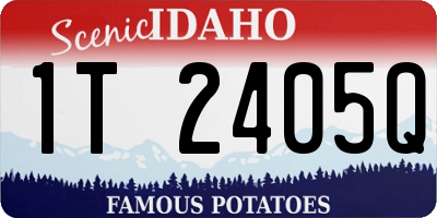 ID license plate 1T2405Q