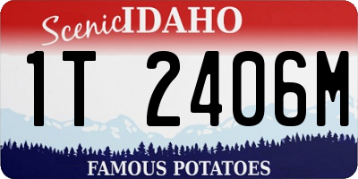 ID license plate 1T2406M