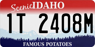 ID license plate 1T2408M