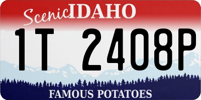 ID license plate 1T2408P