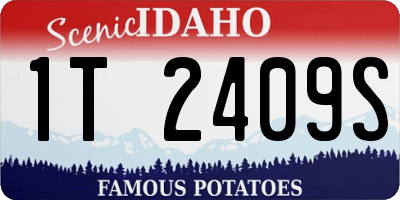 ID license plate 1T2409S