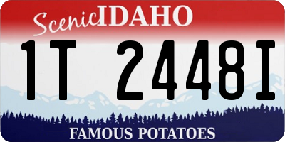 ID license plate 1T2448I