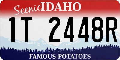 ID license plate 1T2448R