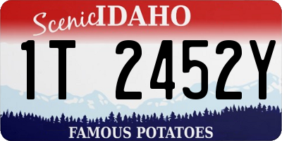 ID license plate 1T2452Y