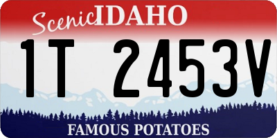 ID license plate 1T2453V