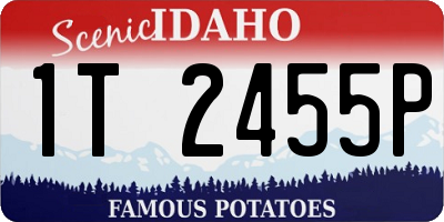 ID license plate 1T2455P
