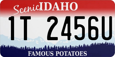 ID license plate 1T2456U
