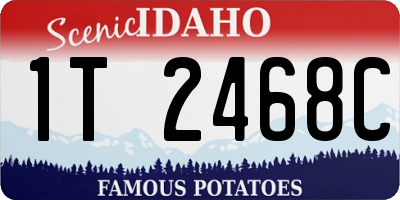 ID license plate 1T2468C