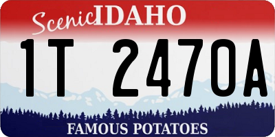 ID license plate 1T2470A