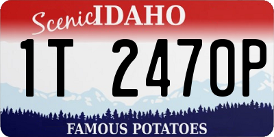 ID license plate 1T2470P