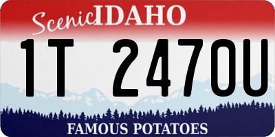 ID license plate 1T2470U
