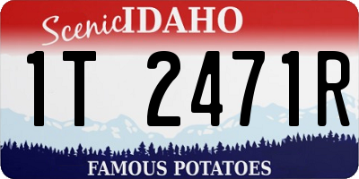 ID license plate 1T2471R
