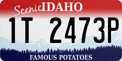 ID license plate 1T2473P