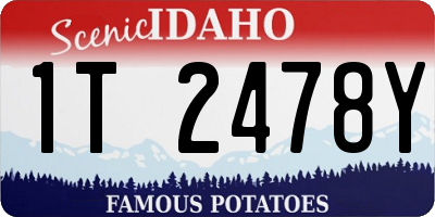 ID license plate 1T2478Y