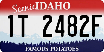 ID license plate 1T2482F