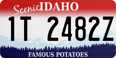 ID license plate 1T2482Z