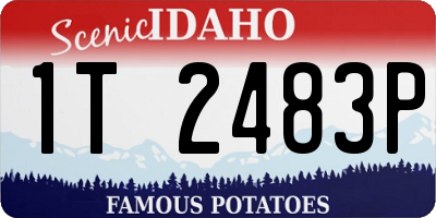 ID license plate 1T2483P