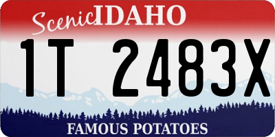 ID license plate 1T2483X