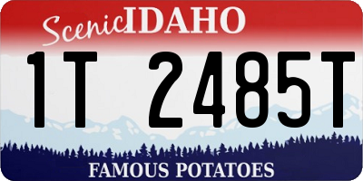ID license plate 1T2485T