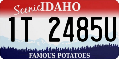 ID license plate 1T2485U