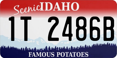 ID license plate 1T2486B