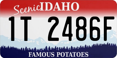 ID license plate 1T2486F