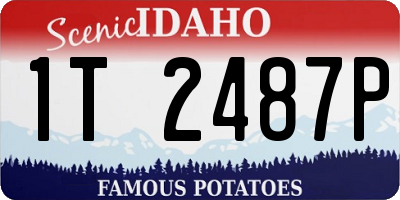 ID license plate 1T2487P