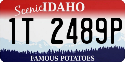 ID license plate 1T2489P