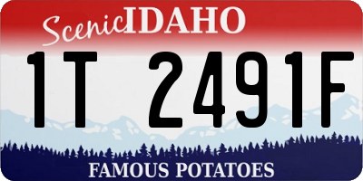 ID license plate 1T2491F