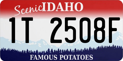 ID license plate 1T2508F