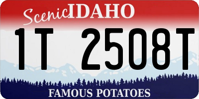 ID license plate 1T2508T