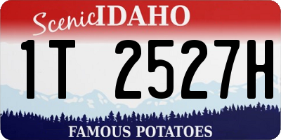 ID license plate 1T2527H