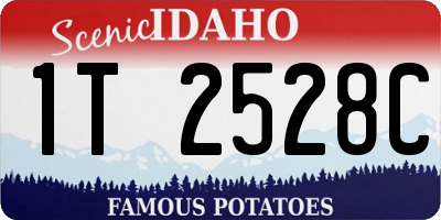 ID license plate 1T2528C