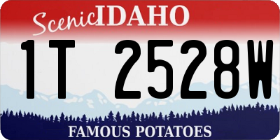 ID license plate 1T2528W