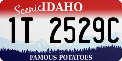 ID license plate 1T2529C