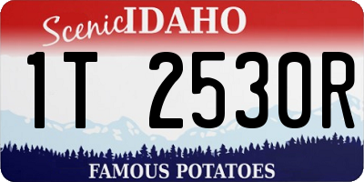 ID license plate 1T2530R