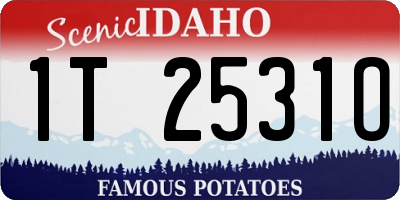 ID license plate 1T2531O