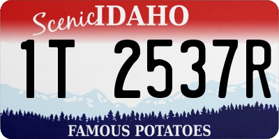ID license plate 1T2537R